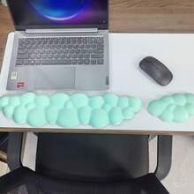 Cloud Wrist Rests & Ergonomic Mouse Pads, Cloud Keyboard Wrist Rests With Non-Slip Base, Foam Wrist Cushions For Keyboard & Mouse, Ideal For Typing, Gaming & Office Use - View 8