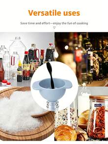 4pcs Plastic Funnel Set - Multi-Functional 4-In-1 Kitchen Funnel Kit With Strainer. Features Detachable Design And Large Pouring Opening; Perfect For Liquid Transfer And Dispensing - Essential Kitchen Tool. - View 3