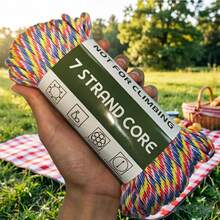 25m/984inch Of 7-Core Rope With A Diameter Of 4Mm, Suitable For Phone Lanyard Weaving Bracelets And Outdoor Camping,Clothesline,DIY Making - Multicolor - View 19