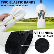 1PC Golf Club Covers With Cartoon Little Figures Pattern, Suitable For Male And Female Outdoor Golf Lovers. A Must-Have Golf Club Protector. - Multicolor - View 9