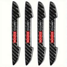 4pcs Limited Edition Car Door Edge Protectors, Red Decorative, Durable Rubber Material, Enhance Vehicle Safety - 4pcs - View 8