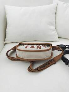 1pc, 23cm*7cm*19cm, Mini Square Bag, Men's Shoulder Bag, Boys Crossbody Bag, Women's Shoulder Bag, Crossbody Bag, Fashion Letter Shoulder Bag, Flap Crossbody Bag, Commuter Bag, Student Backpack, Suitable For Campus, Fashion Retro Square Bag, Commuting, Vacation, Parade, Sports, Shopping, Gift, Etc. - Multicolor - View 7