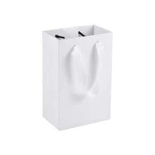 10 Stück/1 Stück weiße Papiertüten - kleine Geschenktüten mit Griffen, 7x4x9 Zoll, Einzelhandel und Party Geschenktüten, Hochzeitstüten - Weiß - Übersicht 1