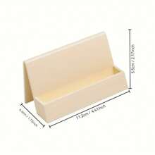 1pc Minimalist Business Card Holder, Suitable For Desk, Reception, Office, Conference Table, Restaurant, Hotel, Compatible With Various Business Cards, Visiting Card Rack, Office Accessory - Multicolor - View 5
