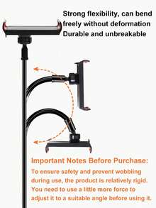 Long Arm Bed Tablet Holder With Flexible Gooseneck, Slouchy Bedside Clip Mount, Compatible With All 9/10/11/Pro/Air Series, Suitable For IPhone And Switch Game Console, Adjustable Phone Stand - Multicolor - View 4