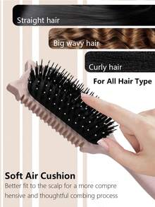 2035-brushes 捲髮造型梳 2026 Lightning Hair Comb，適合捲髮，可塑造並定義捲度，女性適用 - 彩色 - 查看 6