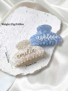 1 Personalized Gameday Name Hair Clip, Custom Name Hairpin Accessory For Bridesmaid, Bridesmaid Proposal Gift 2026 - R2173 - View 10