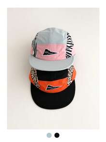 1pc Soft Top Letter Embroidered Flat Brim Wide Brim Baseball Cap, Spring Summer Travel Face-Slimming Hip Hop Baseball Cap, Sun Protection Flat Brim Baseball Cap - Multicolor - View 7