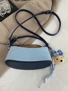 2026 Summer New Minimalist Exquisite Underarm Bag For Women, High-End Crossbody Bag, Korean Style Shoulder Bag, Fashion Versatile Handbag - Blue - View 2