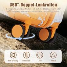 Custom PC Spinner Wheel Suitcase, Hand Luggage Suitcase, With Printed Pattern And Combination Lock - Orange - View 6