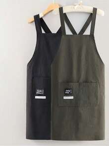 A Solid Color Crossover Front Sleeveless Apron, A Simple And Fashionable New Design, Suitable For Home Kitchen Use. Waterproof And Oil-Proof, Ideal For Cooking And Dining. - Multicolor - View 13