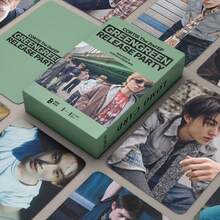 <RUN IT><RUN IT SEUL> World Tour Collection 照片雙面 LOMO 卡 雷射全息卡 星星貼紙與小卡 CROTIS <Blue Lips> <GREENGREEN> Mini Album 高畫質雙面雷射全息小卡收藏禮物 - 彩色 - 查看 12