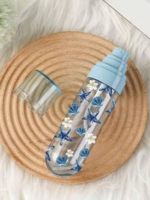 Botol Semprot Motif Cangkang Biru - Botol Semprot Portabel dan Dapat Digunakan Kembali / Perlengkapan Perjalanan / Cocok untuk Minyak Esensial, Parfum, dan Losion Tubuh / Cocok untuk Salon Rambut, Dapur, Kamar Mandi, dan Taman (Pola Dipotong Secara Acak) - MultiWarna - View 7