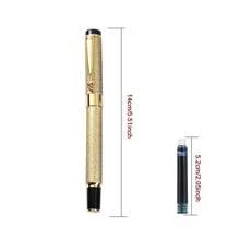 Stylish Dragon-Head Business Fountain Pen-Suitable For Calligraphy And Office Use; Matte Gold Finish;Smooth Writing; Suitable For Students And Office Use;Compatible With Replaceable Ink Cartridges; Designed For Professionals;A Premium Business Gift. - Fountain Pen - View 7