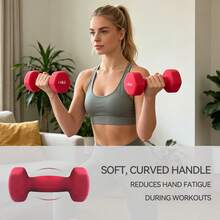 Premium Hex Dumbbell Set With Organizer Rack - 1kg, 2kg, 3kg Pair Set - Soft Touch Non-Slip Grip For Strength Training & Toning - Space Saving Design - 1kg, 2kg, 3kg - View 4