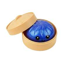 1 pieza Bola de estrés con purpurina de colores, diseñada como una pieza de arte sensorial para las yemas de los dedos para jóvenes urbanos modernos y profesionales, replicando perfectamente la forma clásica de la vaporera tradicional china y los exquisitos dumplings - Multicolor - Ver 11