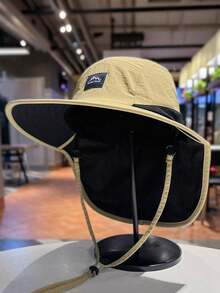 1件戶外遮陽帽登山帽大帽簷透氣防曬帽男女通用UV防護情侶對帽 - 多色 - 查看 6