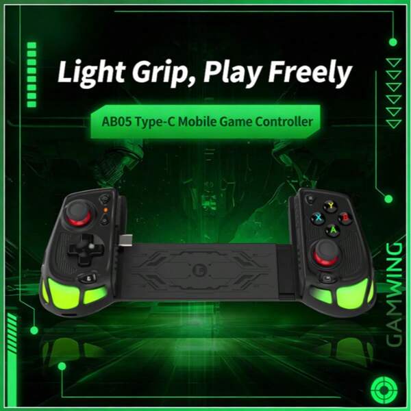 Gamwing Atmosphere Light Game Controller AB05 Type-C Direct Plug-In Mobile Game Controller Android IOS Universal Controller