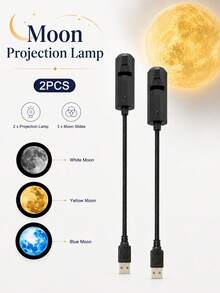 月亮投影夜燈 USB 月球投影 LED 燈,適用臥室天花板,禮物、房間裝飾、拍照背景,360° 可旋轉、亮度可調月球氛圍投影燈,送給月亮愛好者的禮物,牆面天花板裝飾,露營婚禮裝飾,萬聖節聖誕節裝飾,開齋節 - 月亮投影夜燈 - 查看 13