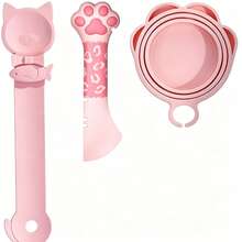 3 piezas Abrelatas para mascotas, Tapa de lata de comida para gatos y perros, Cuchara de silicona para comida de gato o Abrelatas para mascotas, Cuchara para golosinas de gato, Cuchara dispensadora multifuncional de golosinas para mascotas - multicolor - Ver 9