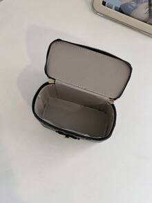 New Hand-Held Box Bag, Minimalist Style, Shoulder & Crossbody Bag - Black - View 4