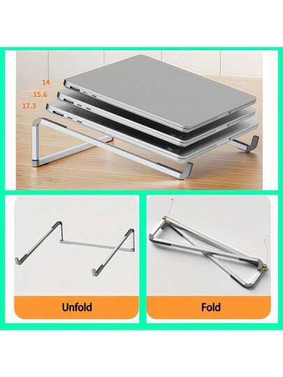 1 cái giá đỡ laptop, đi kèm hộp quà màu sắc + túi đựng, gấp gọn, lưu trữ tiện lợi, thiết kế công thái học, phù hợp cho văn phòng, nhà ở, giáo viên, y tá. Quà tặng tuyệt vời