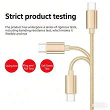 3-i-1 nylonflätad USB-laddkabel, universell snabbladdning USB till Lightning/Type-C/Micro USB-kontakt, 10–20W utgång, kompatibel med iPhone och mer, ultrasnabb laddkabel, kompatibel med iPhone, Type-C-telefoner och Android-telefoner - Multifärgad - Visa 8
