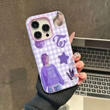 Collage de luna de lavanda púrpura de Sanafunda de teléfono Fundas compatibles con ,Apple,VIVO,OPPO,,, y Honor.Fabricadas en silicona TPU,ofrecen protección contra golpes y caídas. - Morado - Ver 4
