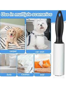 1/3/5/7pcs Pet Hair Remover, Roller-Style Lint Roller, Hair Cleaner, Durable Handle, Suitable For Cleaning Clothes, Carpets, Sofa Surfaces, College Dorm Essentials, Bathroom Accessories, Back To School Home Laundry Accessories, Halloween, Christmas Birthday Gifts For Friends And Family - Multiple Styles - View 7