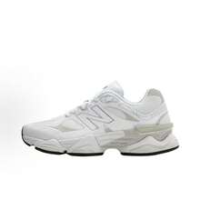 New Balance 9060 - Rain Cloud Grey, Sea Salt & Black Castlerock | Viral 2026 Chunky Platform Sneakers | Premium Suede & Mesh Breathable Trainers | Comfortable ABZORB Midsole Dad Shoes | Authentic Unisex High-Fashion Footwear - 白色 - 查看 1