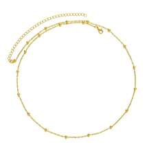 Cadena de Cintura Dorada Minimalista de Moda, Conjunto de Piezas, Accesorio de Cintura Larga Estilo Frí- Para Uso Diario de Mujeres, Vacaciones en la Playa, Fiesta en la Piscina, Salida - Sku10386 - Ver 1