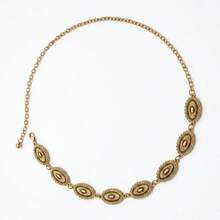 1pc Women's Bohemian & Western Style Carved Floral & Geometric Pattern Vintage Waist Chain, Casual Fashion, Bohemian Style - Multicolor - View 9