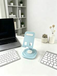 360° Rotating Mobile Phone Tablet Stand, Stable And Non-Slip, Angle Can Be Freely Adjusted, Portable Folding Design, Metal Material - Easy And Practical, Suitable For Desktop, Office, Outdoor, Camping And Drama Watching - Regular Model - View 4