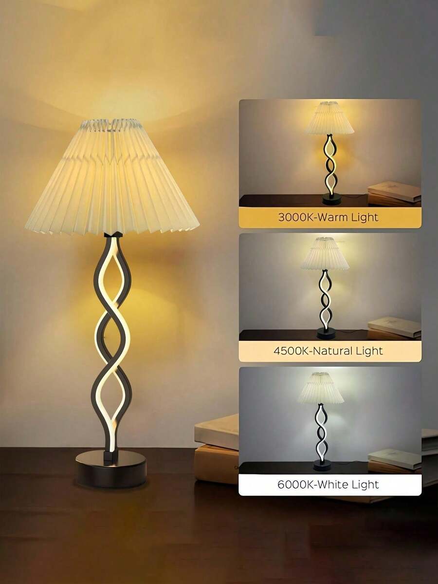 LED Seaweed Fabric Table Lamp, Creative Minimalist Design Table Lamp, Suitable For Bedroom, Living Room, Office, Bedside Daily Lighting, Reading Lighting, Decorative Table Lamp, Atmosphere Night Light