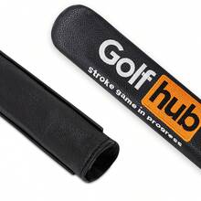 1PC Hub Letter Style Golf Alignment Stick Cover | Premium PU Golf Alignment Rod Sleeve | Durable | Stroke Game In Progress | Fits Most Golf Alignment Sticks | Golf Training Aid Accessory For Men & Women - Multicolor - View 7