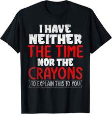Funny T Shirts Sarcastic Novelty Graphic Unisex T-Shirt - 黑色 - 查看 1