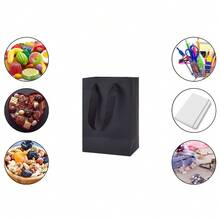 10入/1入 白色紙袋 小禮品袋附提把 7x4x9 英吋 零售與派對禮品袋 婚禮袋 - 黑色的 - 查看 5