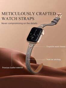適用於 Apple 的蘑菇造型鉚釘錶帶 - 灰色 - 查看 3