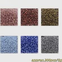 200pcs, 5g/Pack, 2mm Colorful Watermelon-Shaped Glass Seed Beads, Handmade DIY Glass Bead Loose Bead Set, Suitable For DIY Clothing Embroidery Decoration, Beaded Jewelry Making, Accessory Making And Daily Matching - 2mm AB Watermelon Beads In 6 Colors - View 2