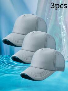 1 pieza Gorra de béisbol de mujer de malla de dos colores transpirable - Multicolor - Ver 58