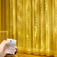 1pc 6m/3 Meters Wedding Romantic Atmosphere Decoration LED String Lights Battery Powered Indoor Party Backdrop LED String Lights - Battery Box Curtain Light - View 7