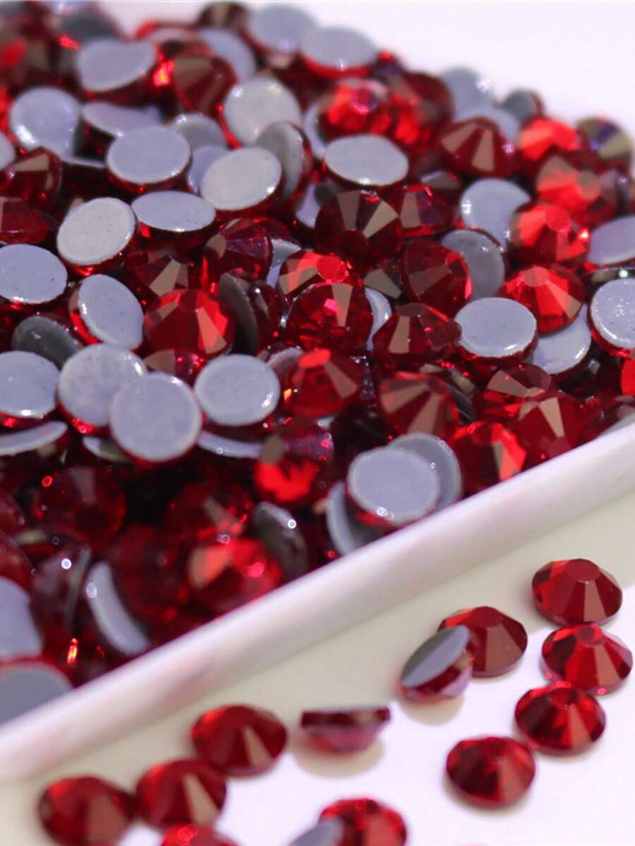 Rhinestone Kristal Berkualitas Tinggi SS0-SS50 1mm-10mm Warna-warni, Rhinestone Kristal Datar, Rhinestone Foil Emas, Cocok untuk Dekorasi Pakaian, Kain, Gaun, Tas, dan Aksesoris DIY