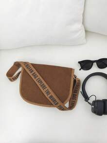 1pc, 23cm*7cm*19cm, Mini Square Bag, Men's Shoulder Bag, Boys Crossbody Bag, Women's Shoulder Bag, Crossbody Bag, Fashion Letter Shoulder Bag, Flap Crossbody Bag, Commuter Bag, Student Backpack, Suitable For Campus, Fashion Retro Square Bag, Commuting, Vacation, Parade, Sports, Shopping, Gift, Etc. - Multicolor - View 9