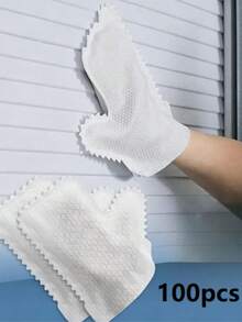 1/10/50/100 piezas Guantes de microfibra blanca para limpieza de polvo - Versátiles de uso dual húmedo y seco, guantes de trapo sin esfuerzo para una fácil eliminación de polvo, ideales para cocina, sala de estar, dormitorio, coche, muebles y limpieza de ventanas, guantes de limpieza de polvo para el hogar - A - Ver 17
