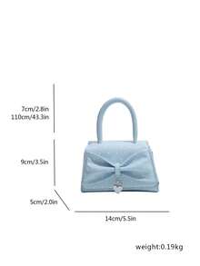 Un bolso bandolera de diseño elegante, exquisito y clásico para mujer, modelo 2026 - Azul - Ver 3