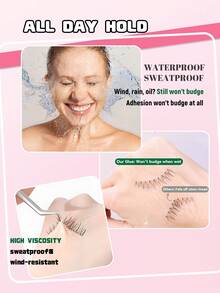 5ml Eyelash Glue, Clear And Firm After Drying, Suitable For Daily Use False Eyelashes, Convenient Travel Set - White - View 5