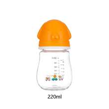 1個/2個 嬰兒奶瓶 220ml/320ml 標準5cm直徑 耐熱至100°C 矽膠奶嘴 柔軟舒適 適用於嬰兒多階段日常餵哺 卡通小狗造型設計 - 彩色 - 查看 13