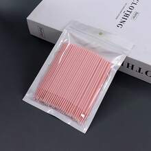 100pcs Nano Ultra-Fine Fiber Swabs, For Precision Eye Makeup And Eyeliner Application, Fragrance-Free PP Material, Ultra-Fine Tip For Perfect Application And Gentle Removal, Includes Eyelash Extension Cleaning Sticks And Eyelash Brushes - Multicolor - View 10