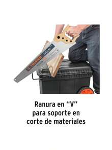 Truper CHP-23R Caja para herramienta de 23" con ruedas y mango telescópico - Naranja10 - Ver 5
