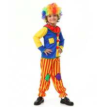 Disfraz de payaso infantil para Halloween, traje para actuaciones en el Día del Niño, ropa de payaso de circo para mascarada. - Payaso rojo y amarillo para niños - Ver 8